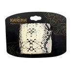 Karina French Couture Hair Elastic with Faux Snake Skin Accessory Attached