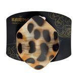 Karina French Couture Hair Elastic with Tortoise Shell Design Accessory Attached