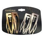 Karina French Couture 4 Pack Hair Clip in Gold and Silver