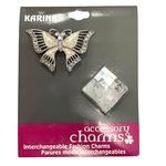 Karina French Couture 2 Piece Large Interchangeable Metal Accessory Charms