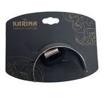 Karina French Couture Hair Elastic with Silver Metal Piece Attached
