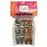 Lulu Beauty 4 Pack Safari Croco Hair Clips